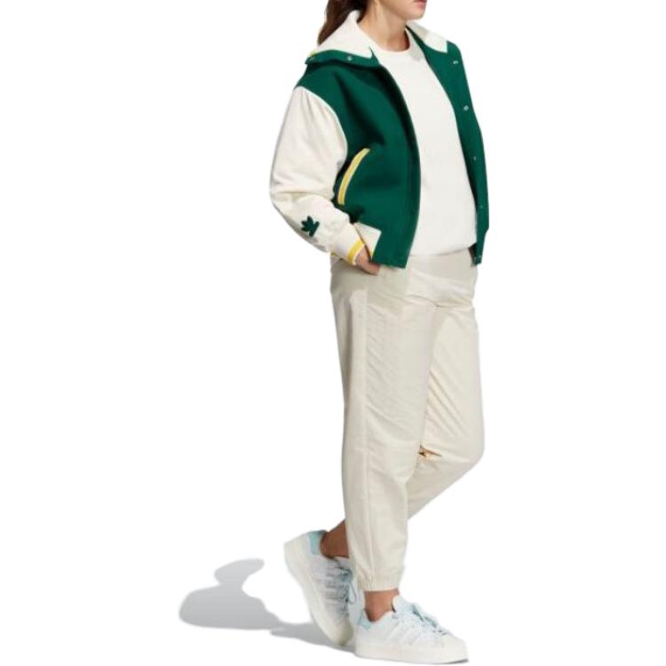 (Women) adidas Originals White Green Casual Track Jacket Green HY4184 圖 5