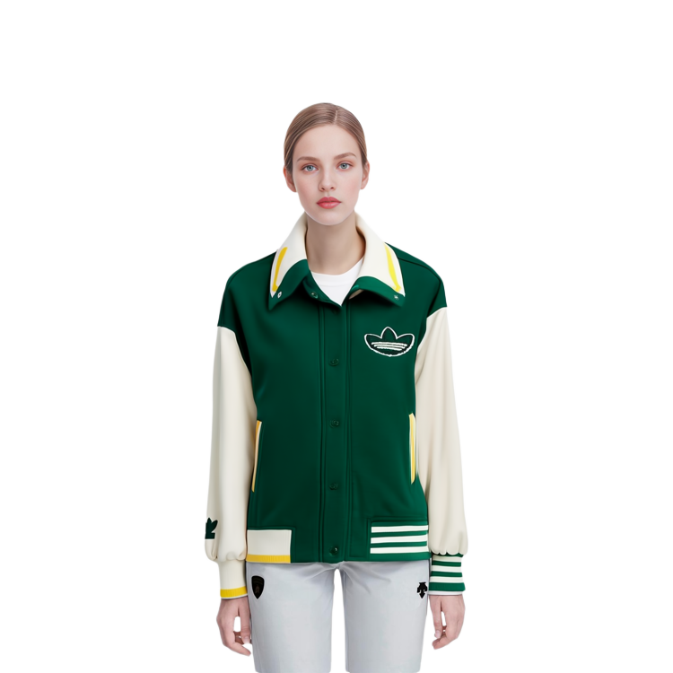 (Women) adidas Originals White Green Casual Track Jacket Green HY4184 圖 6