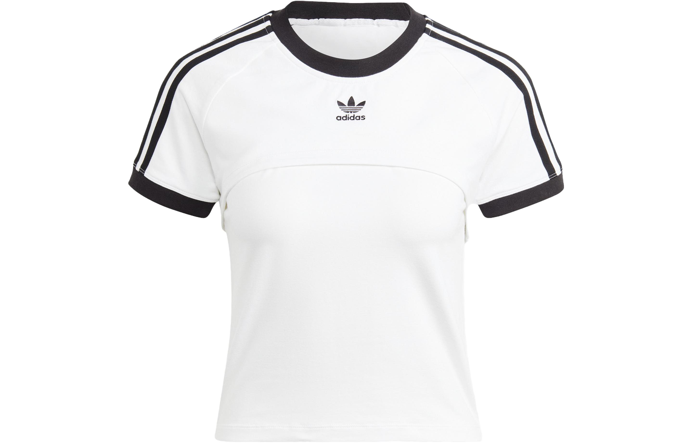 (Women) adidas Originals White Layered Striped Tank Top. IC8808