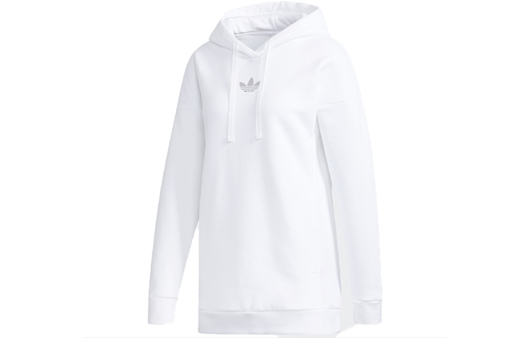 (Women) adidas Originals White Pullover Hoodie GH7775