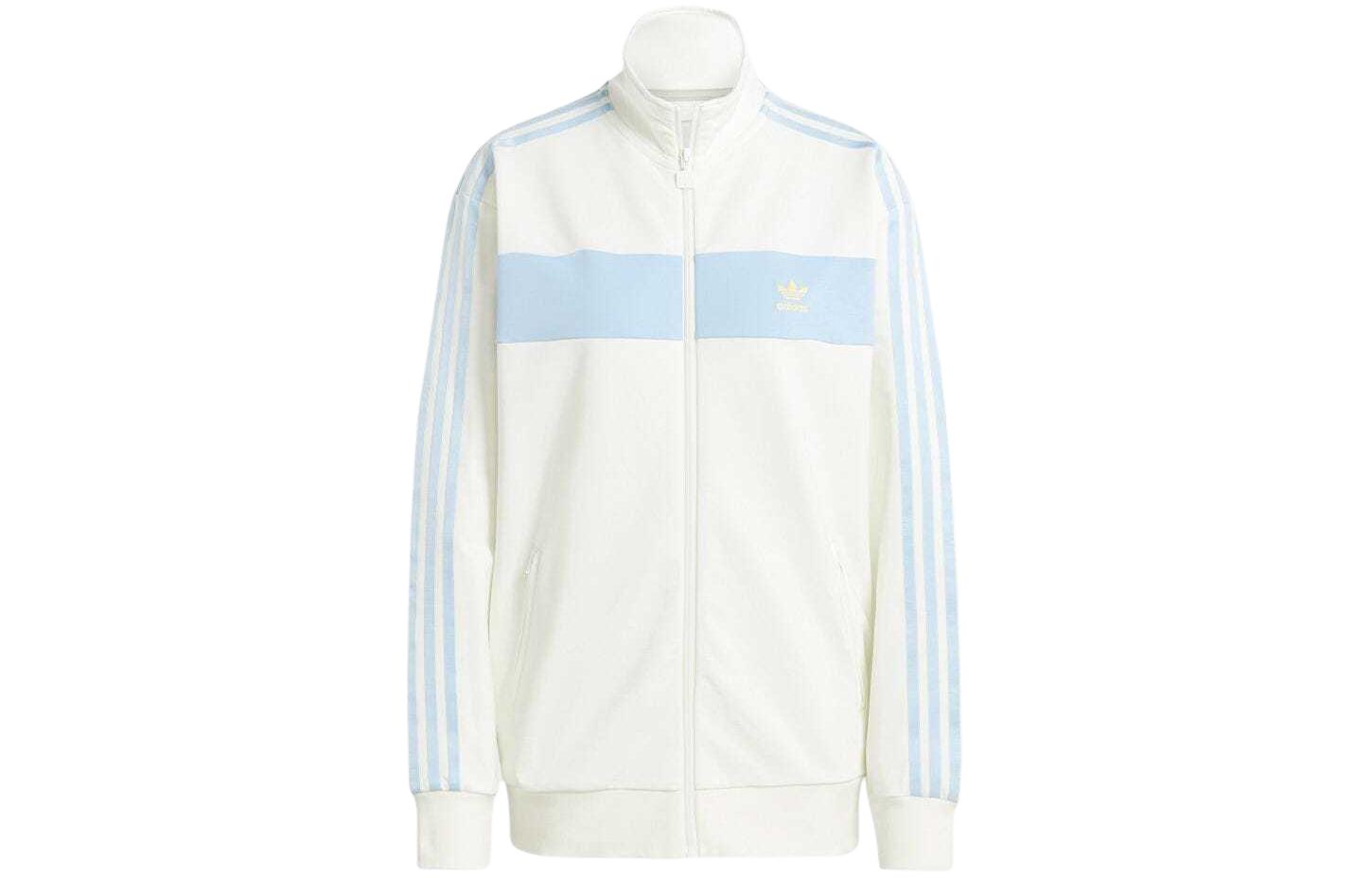 (Women) adidas Originals White Retro Track Jacket with Striped Logo Print IR7471 圖 2