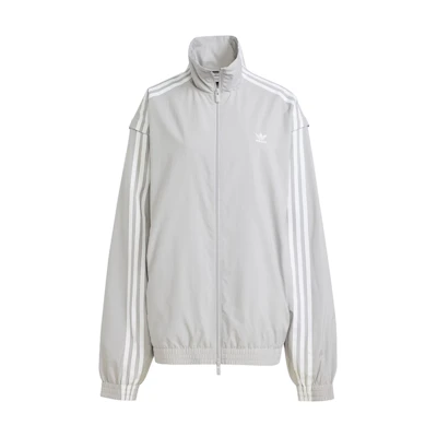 (Women) adidas Originals Woven Firebird Zip-Off Track Jacket Light Grey Casual JM9253