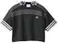 Buy (Women) adidas Originals x Alexander Wang Reverse Logo Striped Tee Black. BR9215