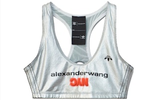 (Women) adidas Originals x Alexander Wang Silver Printed Sports Bra FL6903 (Women) adidas Originals x Alexander Wang Silver Printed Sports Bra FL6903