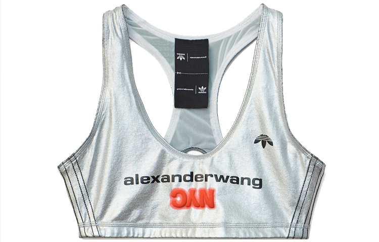 Order (W) adidas Originals x Alexander Wang Bra Sukan Perak Cetakan FL6903