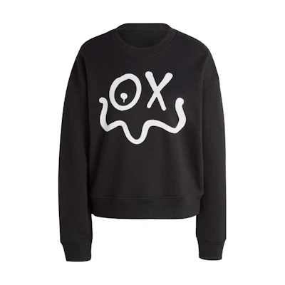 (Women) adidas Originals André Saraiva Retro Graphic Sweatshirt Black HY4267