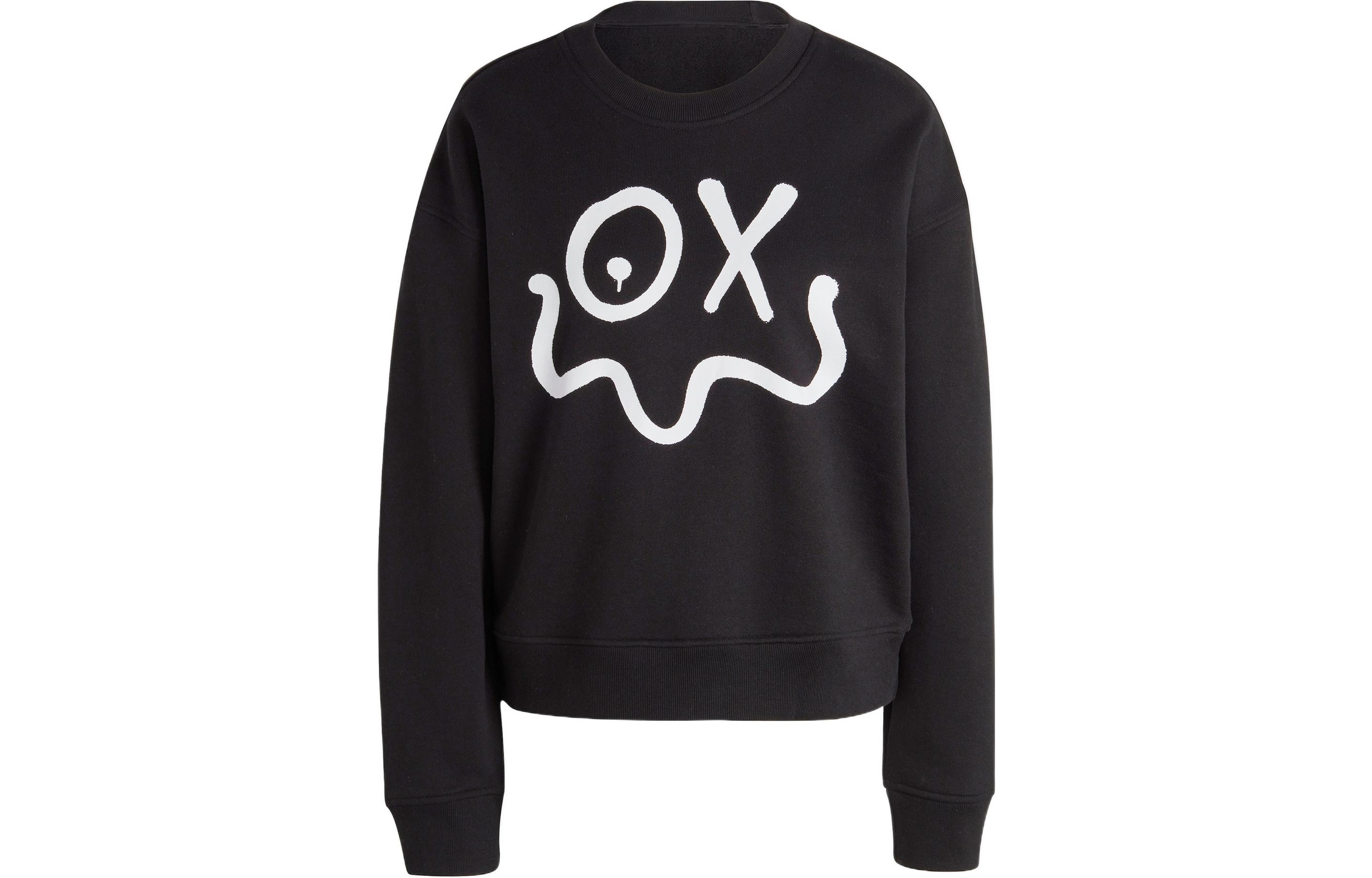 (Women) adidas Originals André Saraiva Retro Graphic Sweatshirt Black HY4267 圖 2