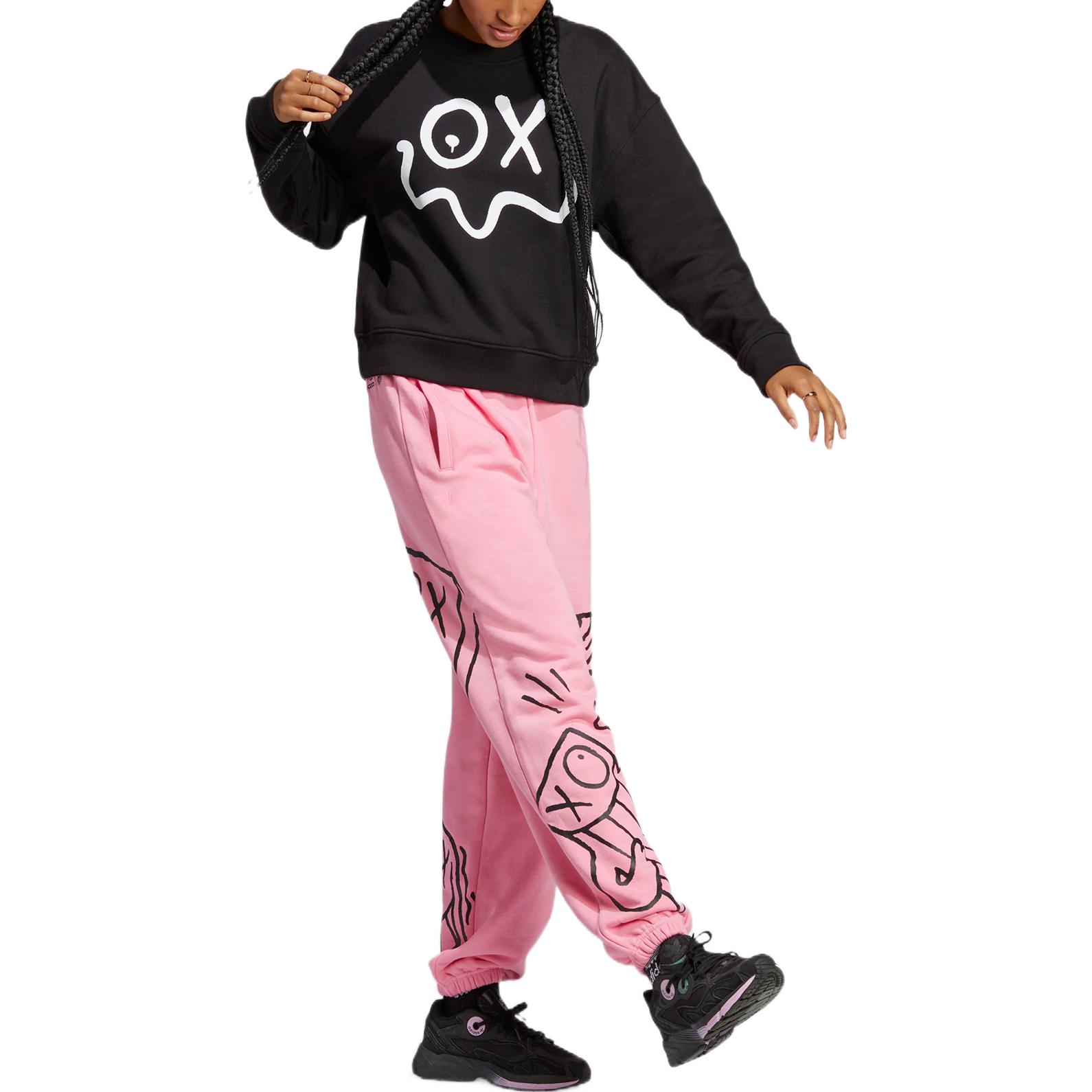 (Women) adidas Originals André Saraiva Retro Graphic Sweatshirt Black HY4267 圖 3