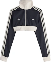 (Women) adidas Originals x AVAVAV FW24 Black Zip-Up Fashion Crop Jacket JD5978 (Women) adidas Originals x AVAVAV FW24 Black Zip-Up Fashion Crop Jacket JD5978