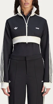 (Women) adidas Originals x AVAVAV FW24 Black Zip-Up Fashion Crop Jacket JD5978 Purchase (Women) adidas Originals x AVAVAV FW24 Black Zip-Up Fashion Crop Jacket JD5978