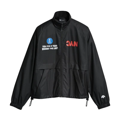 (Women) adidas Originals AW Logo Print Drawstring Jacket - Black FI6972