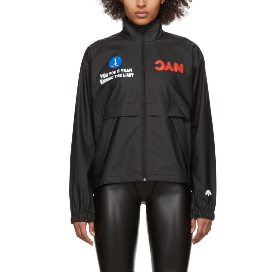 (Women) adidas Originals AW Logo Print Drawstring Jacket - Black FI6972 圖 4