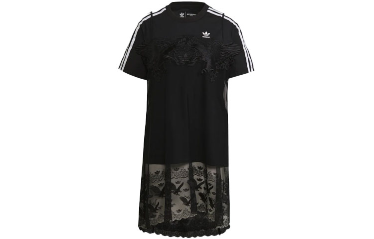 (Women) adidas Originals x Dry Clean Only Black Lace Breathable Sports Dress H59018