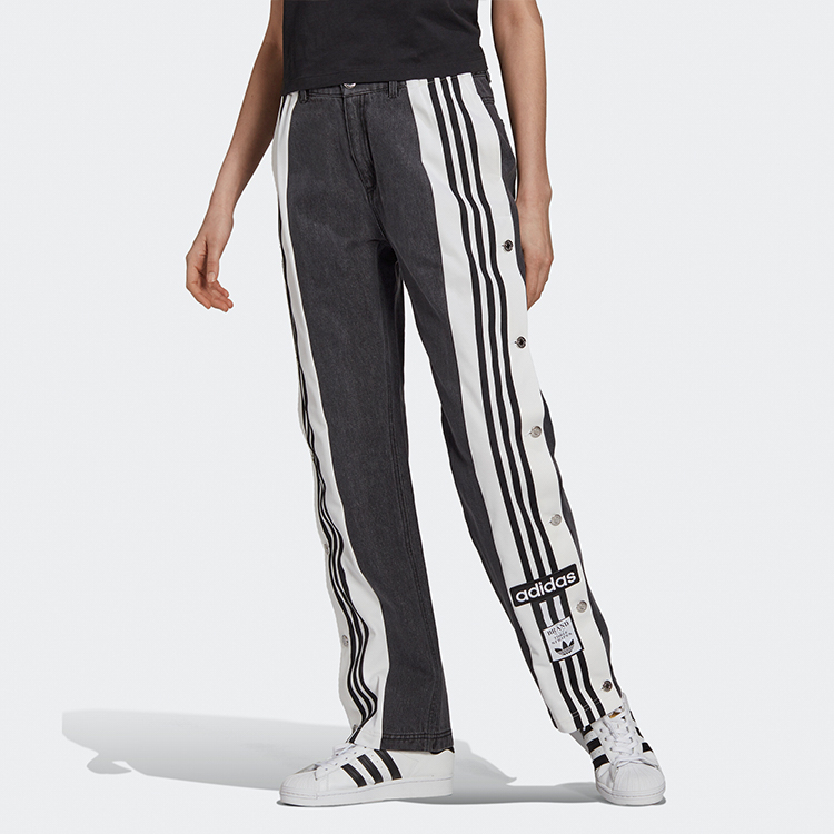 Shop (W) Adidas Originals x Dry Clean Only Celana Track Retro Hitam H59019