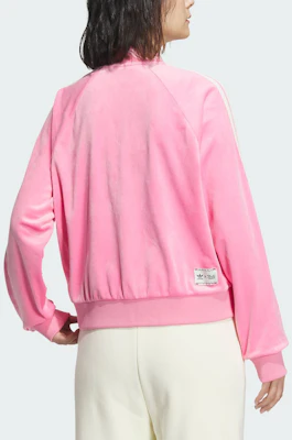 (W) 아디다스 오리지널스 x 페이페이 루안 벨루어 SST 핑크 레트로 자켓 FW23 IX4223 Shop (W) 아디다스 오리지널스 x 페이페이 루안 벨루어 SST 핑크 레트로 자켓 FW23 IX4223