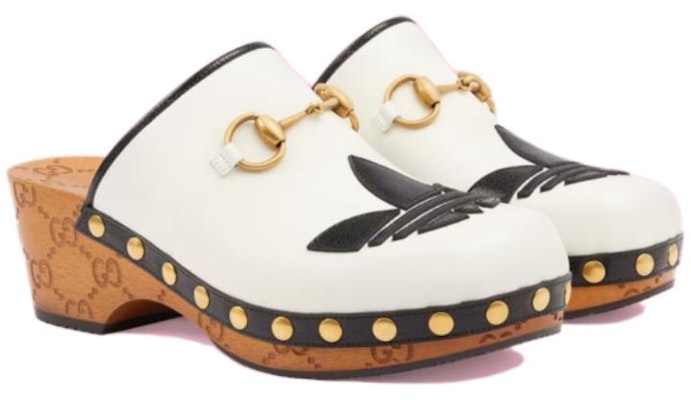 (W) Gucci adidas Originals x Sepatu Mule Kulit 'Putih' 702218-DTNP0-9160 Order (W) Gucci adidas Originals x Sepatu Mule Kulit 'Putih' 702218-DTNP0-9160