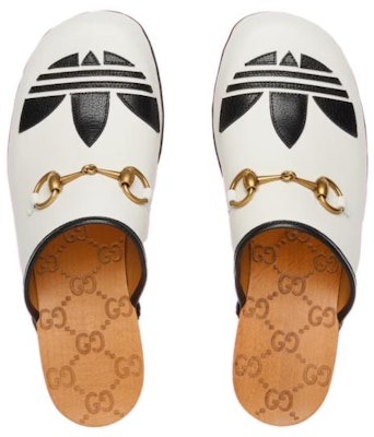 (W) Gucci adidas Originals x Sepatu Mule Kulit 'Putih' 702218-DTNP0-9160 Lookbook (W) Gucci adidas Originals x Sepatu Mule Kulit 'Putih' 702218-DTNP0-9160