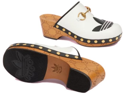 (W) Gucci adidas Originals x Sepatu Mule Kulit 'Putih' 702218-DTNP0-9160 Shop (W) Gucci adidas Originals x Sepatu Mule Kulit 'Putih' 702218-DTNP0-9160