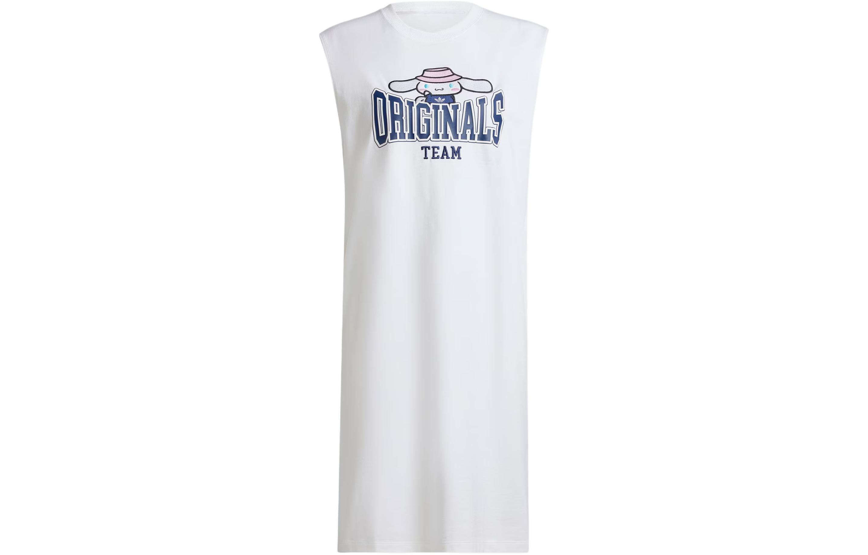 (Women) adidas Originals x Hello Kitty Cinnamoroll Tank Dress White Loose Fit JG8055