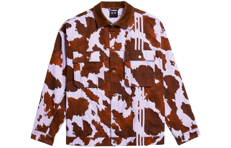 (Women) adidas Originals x IVY PARK Tie-Dye Loose Denim Jacket - Maroon. HE3739