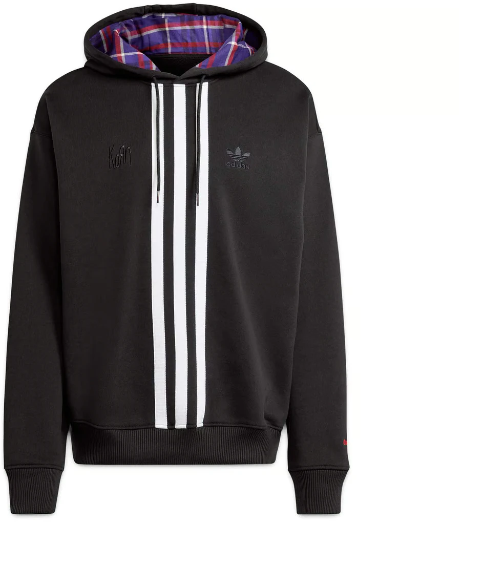 women-adidas-originals-x-korn-fw-24-logo-striped-hoodie-black-jg-1337