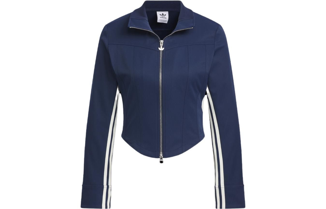 (Women) adidas Originals Notitle FW23  Retro Track Jacket Blue Striped Zip-Up. IN1050