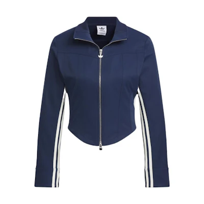 (Women) adidas Originals Notitle FW23 Retro Track Jacket Blue Striped Zip-Up. IN1050