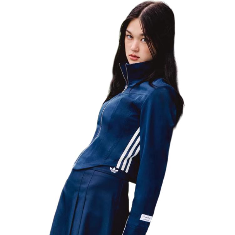 (Women) adidas Originals Notitle FW23  Retro Track Jacket Blue Striped Zip-Up. IN1050 圖 5