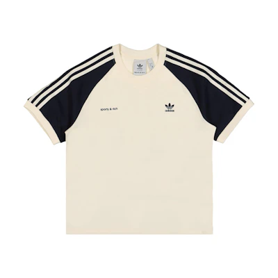 (Women) adidas Originals Rich SS23 Colorblock Logo Print White Raglan Tee. IN5251