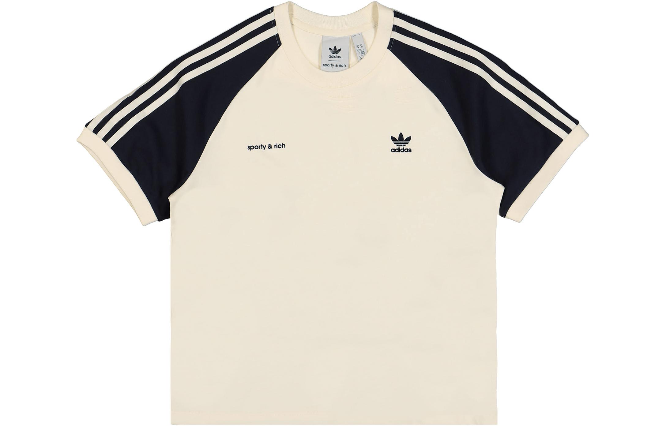 Order (W) Camiseta Raglán Blanca adidas Originals x Rich SS23 Logo Colorblock. IN5251