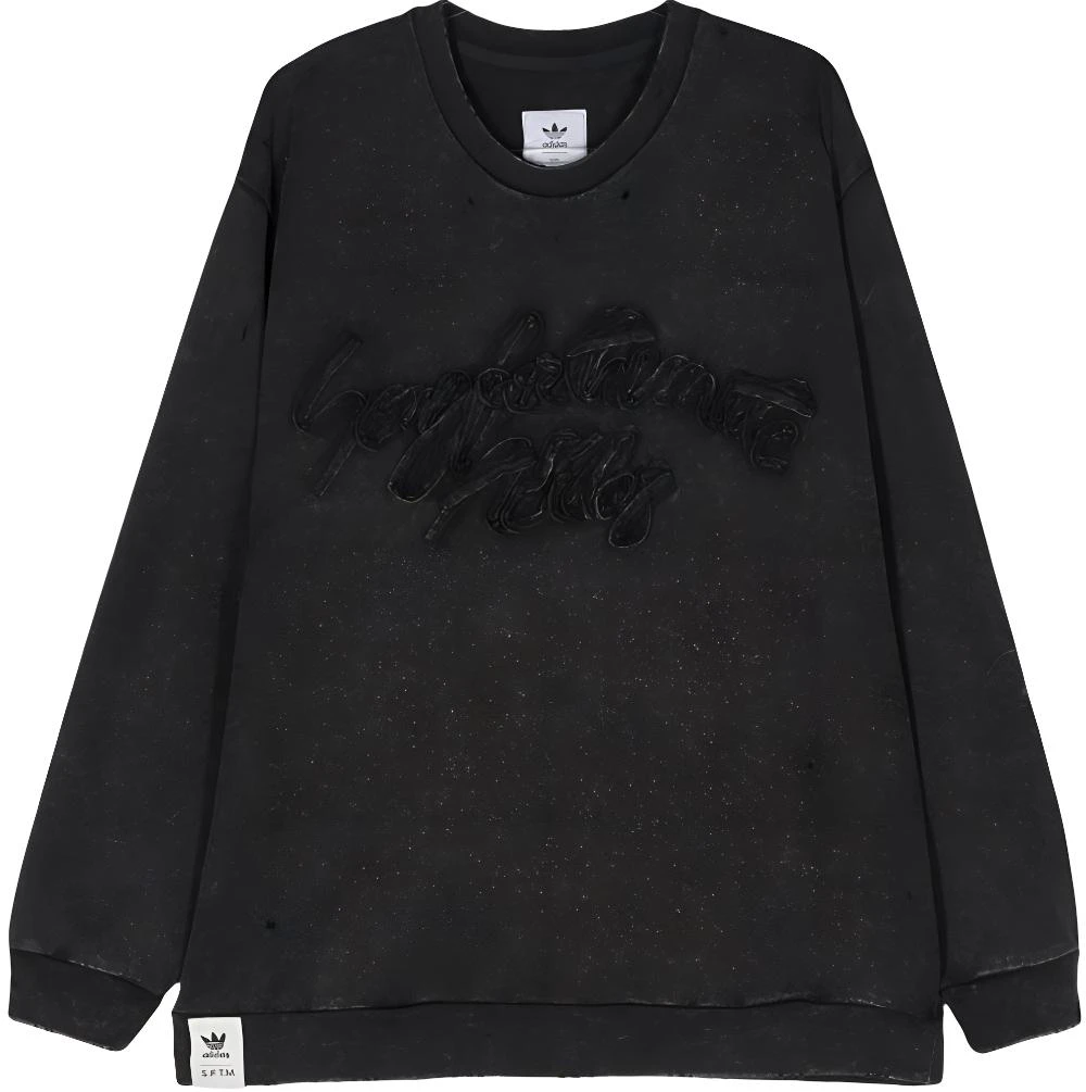women-adidas-originals-x-song-for-the-mute-fw-24-black-trefoil-logo-knit-sweatshirt-jn-5641