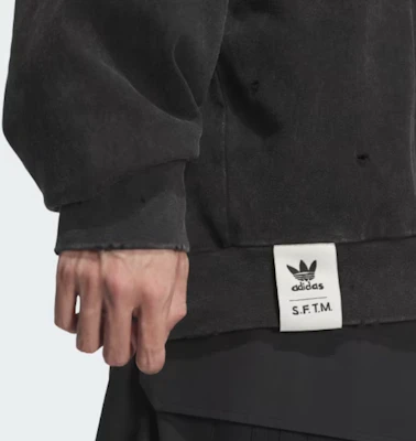 (Women) adidas Originals x Song for the Mute FW24 Black Trefoil Logo Knit Sweatshirt JN5641 Cheap (Women) adidas Originals x Song for the Mute FW24 Black Trefoil Logo Knit Sweatshirt JN5641