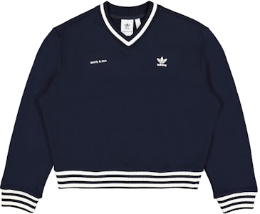 (W) adidas Originals x Sporty & Rich SS23 Jersey de Punto Negro con Logo en V. IN5246 Order (W) adidas Originals x Sporty & Rich SS23 Jersey de Punto Negro con Logo en V. IN5246