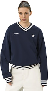 (W) adidas Originals x Sporty & Rich SS23 Jersey de Punto Negro con Logo en V. IN5246 Purchase (W) adidas Originals x Sporty & Rich SS23 Jersey de Punto Negro con Logo en V. IN5246