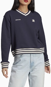 (W) adidas Originals x Sporty & Rich SS23 Jersey de Punto Negro con Logo en V. IN5246 Details for (W) adidas Originals x Sporty & Rich SS23 Jersey de Punto Negro con Logo en V. IN5246