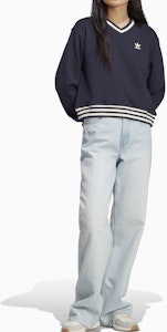 (W) adidas Originals x Sporty & Rich SS23 Jersey de Punto Negro con Logo en V. IN5246 Sizing (W) adidas Originals x Sporty & Rich SS23 Jersey de Punto Negro con Logo en V. IN5246