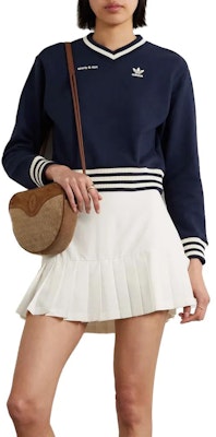 (W) adidas Originals x Sporty & Rich SS23 黑色V領Logo針織毛衣 IN5246 Cheap (W) adidas Originals x Sporty & Rich SS23 黑色V領Logo針織毛衣 IN5246