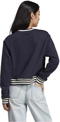 (W) adidas Originals x Sporty & Rich SS23 黑色V領Logo針織毛衣 IN5246 1