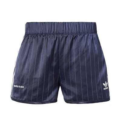 (Women) adidas Originals Sporty & Rich SS23 Logo Gym Shorts Black. IN5253