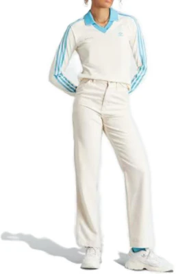 (W) adidas Originals x Sporty & Rich SS23 Retro Logo Baju Lengan Panjang Putih (Wanita). IN5249 Shop (W) adidas Originals x Sporty & Rich SS23 Retro Logo Baju Lengan Panjang Putih (Wanita). IN5249