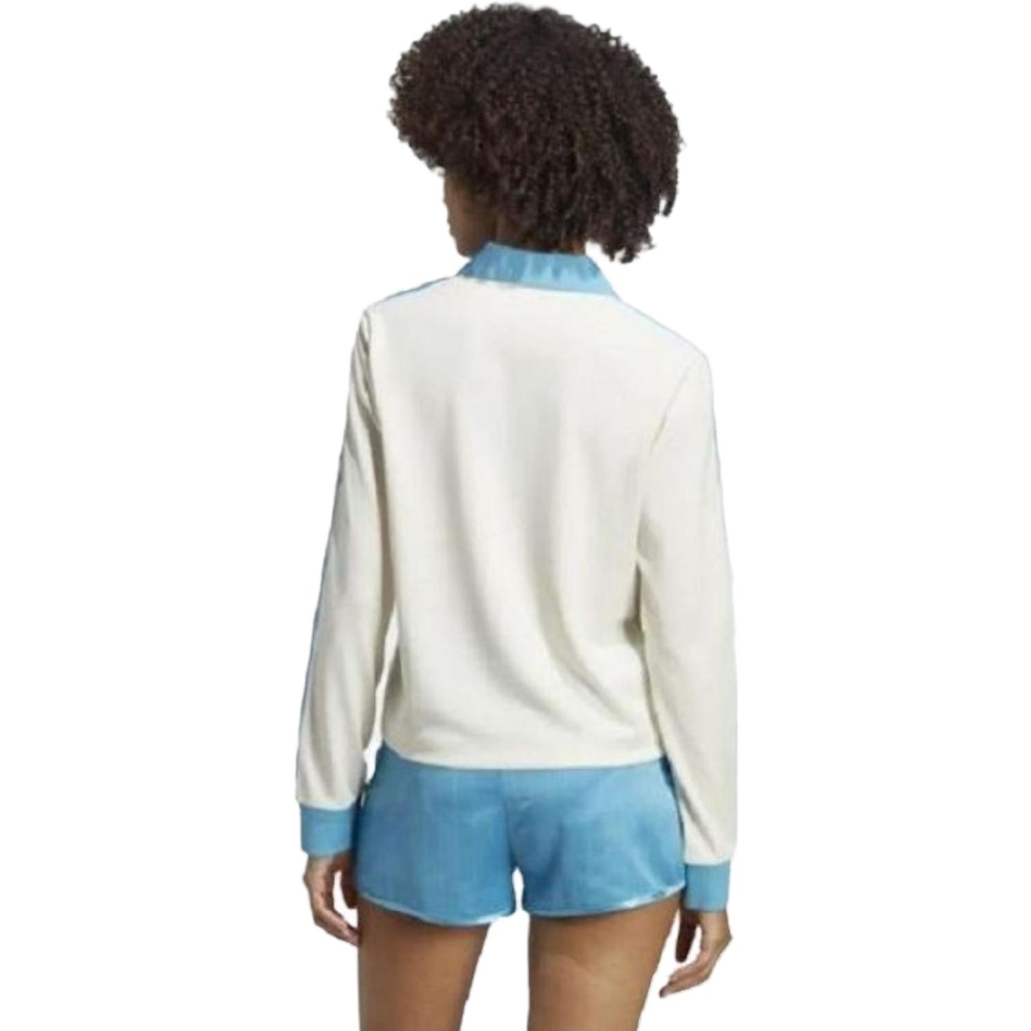 Purchase (W) adidas Originals x Sporty & Rich SS23 Retro Logo Baju Lengan Panjang Putih (Wanita). IN5249