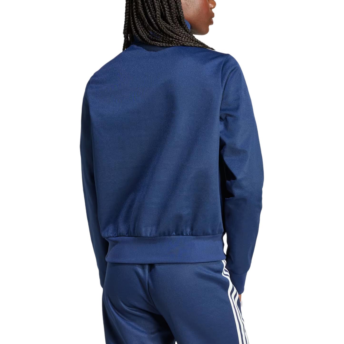 Shop (W) adidas Originals x Sporty & Rich SS24 藍色條紋標誌運動外套。 JD3770