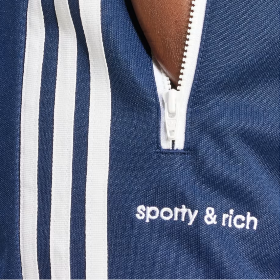 Sizing (W) Pantalones Adidas Originals x Sporty & Rich SS24 Retro Azules a Rayas JD3768