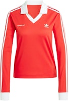 (Women) adidas Originals x Sporty & Rich SS24 Striped Red Pullover Long Sleeve Jersey Women JI9277 (Women) adidas Originals x Sporty & Rich SS24 Striped Red Pullover Long Sleeve Jersey Women JI9277