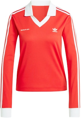 (W) adidas Originals x Sporty & Rich SS24 紅色條紋長袖上衣 女款 JI9277 Buy (W) adidas Originals x Sporty & Rich SS24 紅色條紋長袖上衣 女款 JI9277