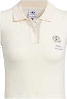 (Women) adidas Originals x Yu Nagaba SS23 White Embroidered Logo Buttoned Vest. IS0645 (Women) adidas Originals x Yu Nagaba SS23 White Embroidered Logo Buttoned Vest. IS0645