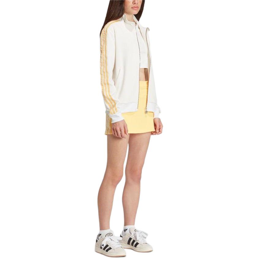 (Women) adidas Originals Zip-Up Logo Print Retro Track Jacket Off-White IT9875 圖 3