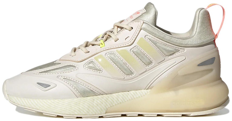 (Women) adidas ZX 2K Boost 2.0 Wonder White Sandy Silver Metallic 'Beige' GW8284 Buy (Women) adidas ZX 2K Boost 2.0 Wonder White Sandy Silver Metallic 'Beige' GW8284