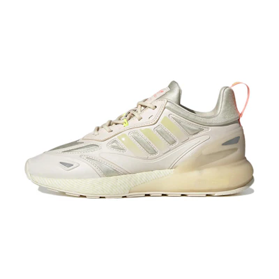 (W) adidas ZX 2K Boost 2.0 Wonder White Sandy Silver Metallic 'Beige'