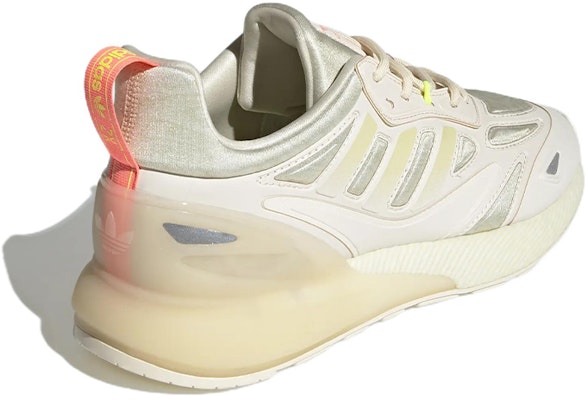 (Women) adidas ZX 2K Boost 2.0 Wonder White Sandy Silver Metallic 'Beige' GW8284 Shop (Women) adidas ZX 2K Boost 2.0 Wonder White Sandy Silver Metallic 'Beige' GW8284
